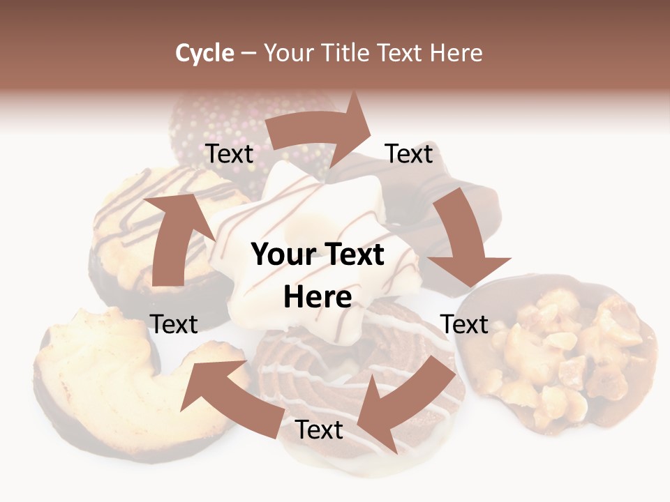 Closeup Dessert Xmas PowerPoint Template