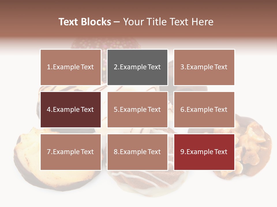 Closeup Dessert Xmas PowerPoint Template