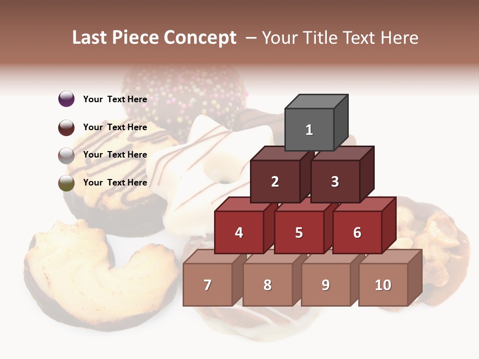 Closeup Dessert Xmas PowerPoint Template
