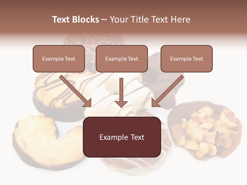 Closeup Dessert Xmas PowerPoint Template