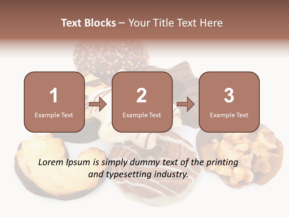 Closeup Dessert Xmas PowerPoint Template