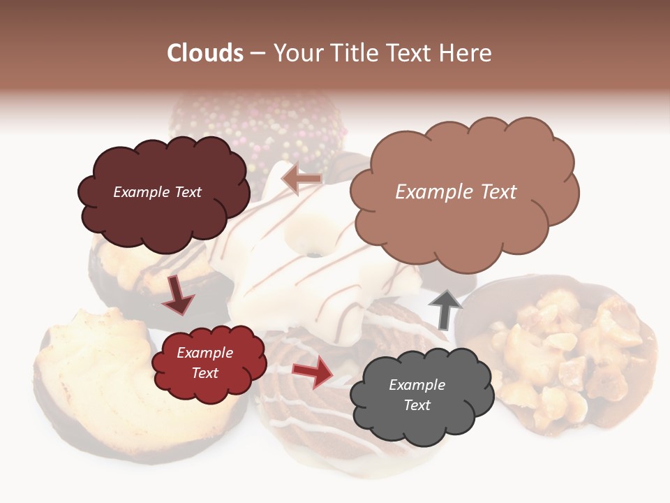 Closeup Dessert Xmas PowerPoint Template