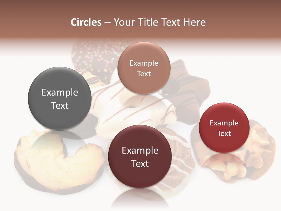Closeup Dessert Xmas PowerPoint Template