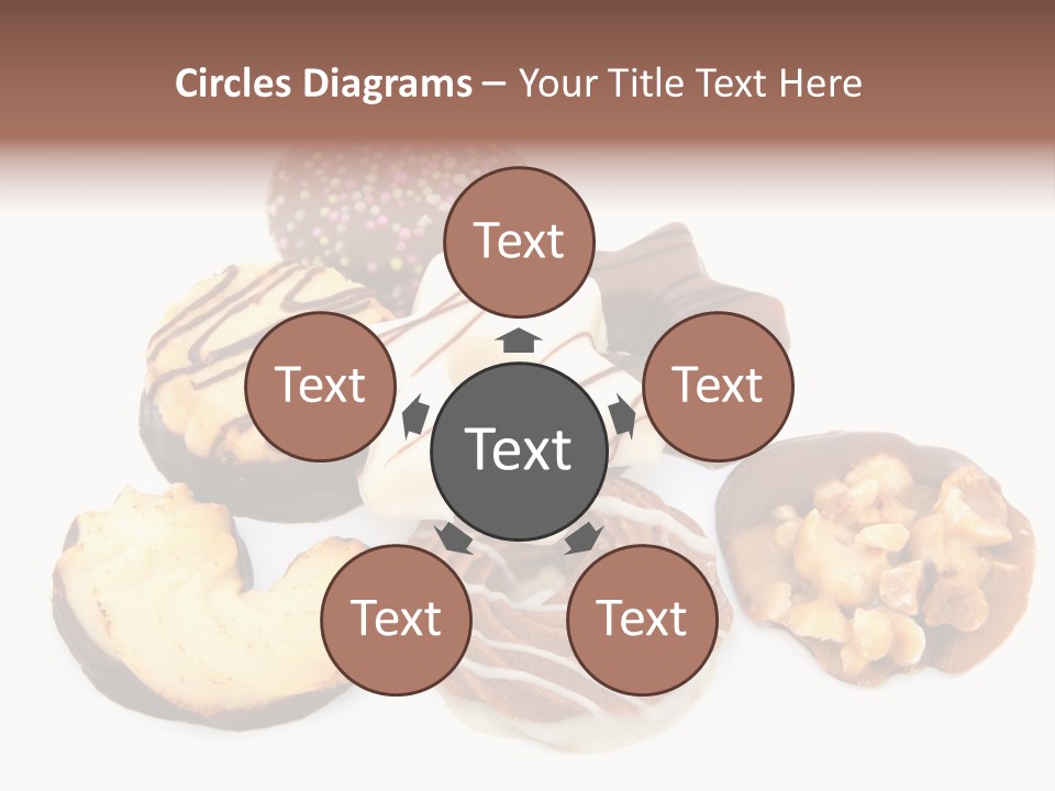 Closeup Dessert Xmas PowerPoint Template