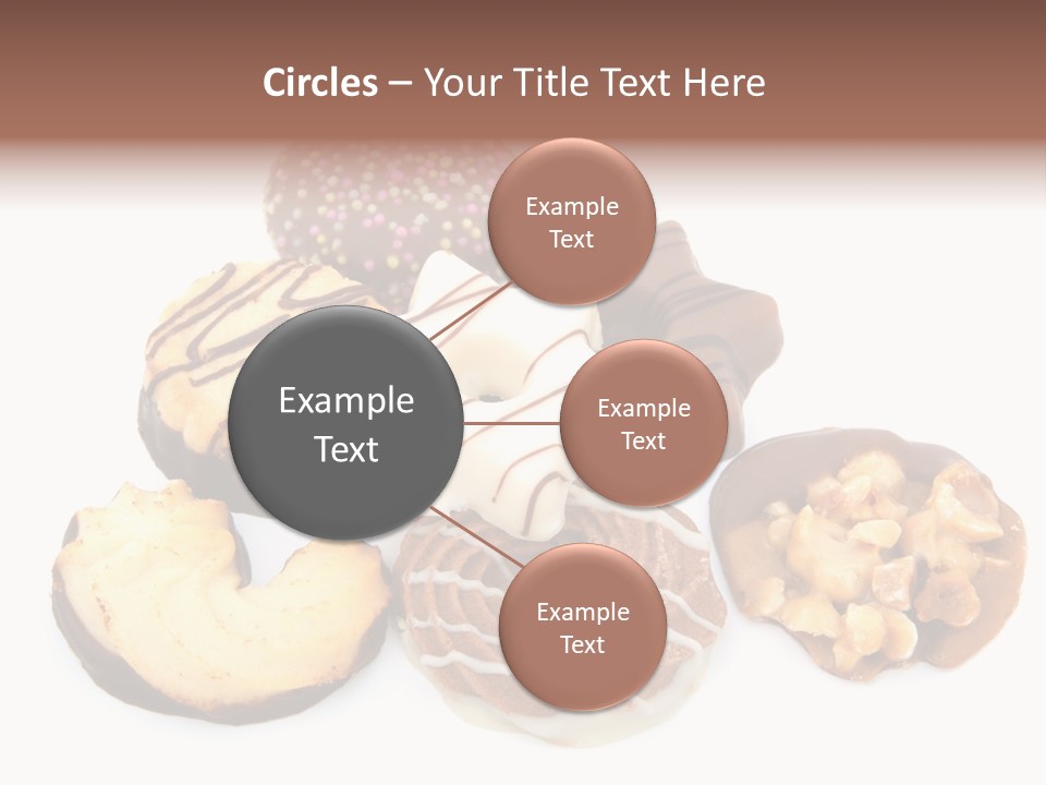 Closeup Dessert Xmas PowerPoint Template