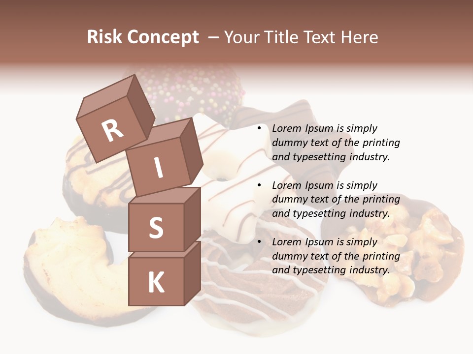 Closeup Dessert Xmas PowerPoint Template