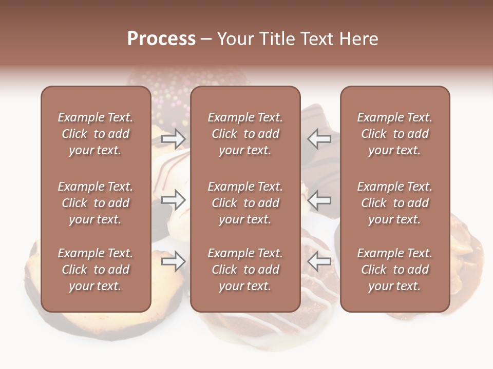 Closeup Dessert Xmas PowerPoint Template