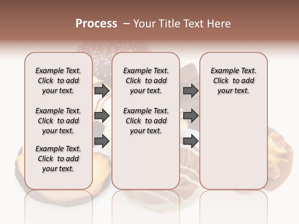 Closeup Dessert Xmas PowerPoint Template