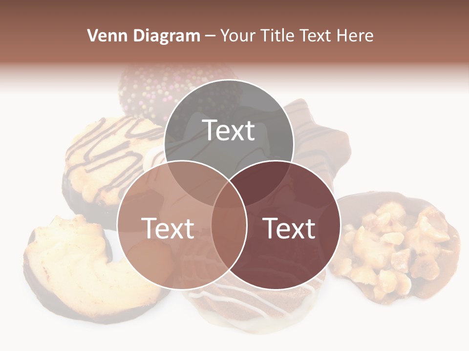 Closeup Dessert Xmas PowerPoint Template