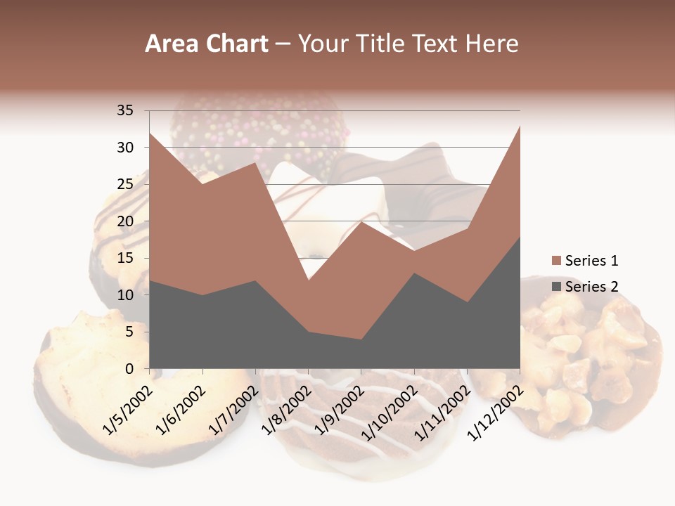Closeup Dessert Xmas PowerPoint Template
