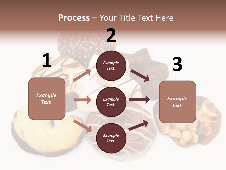 Closeup Dessert Xmas PowerPoint Template