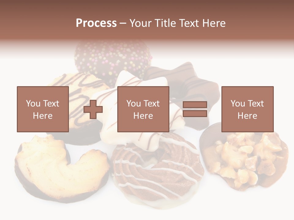 Closeup Dessert Xmas PowerPoint Template