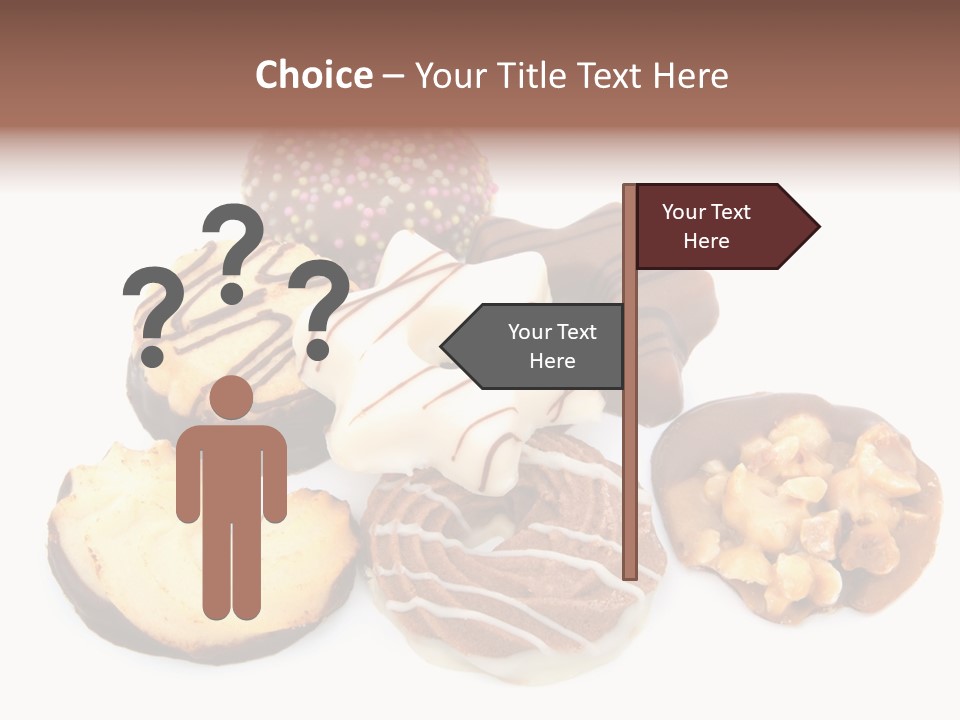 Closeup Dessert Xmas PowerPoint Template