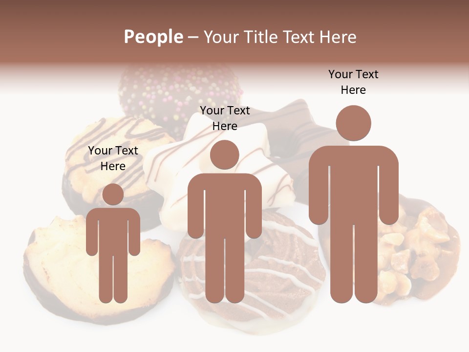 Closeup Dessert Xmas PowerPoint Template