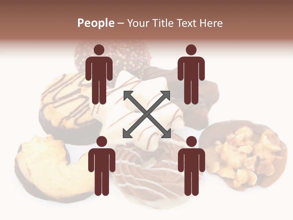 Closeup Dessert Xmas PowerPoint Template