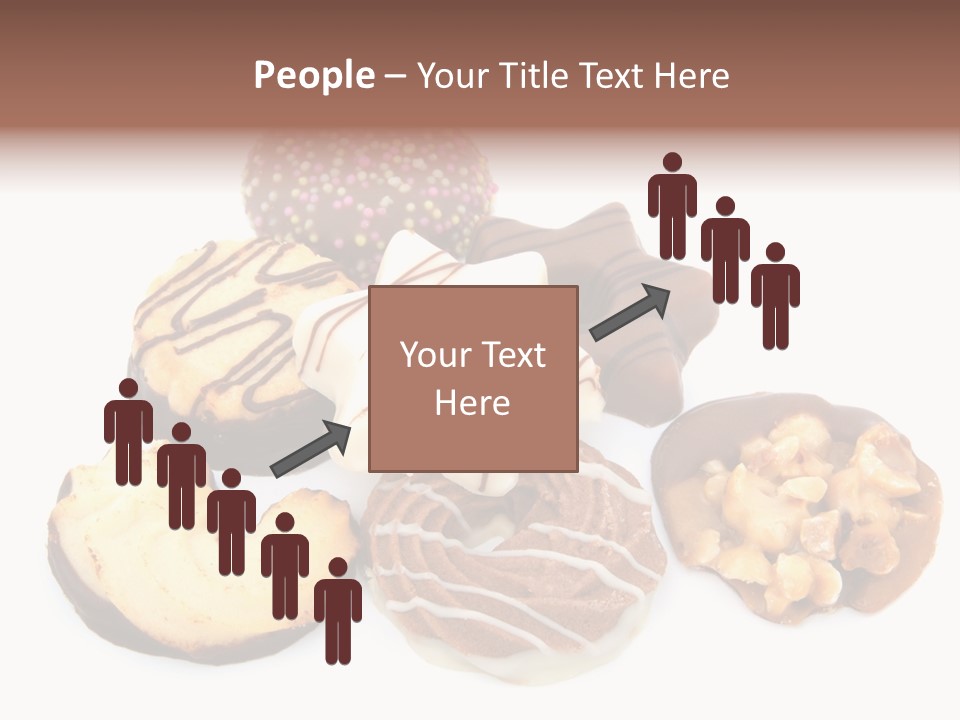 Closeup Dessert Xmas PowerPoint Template