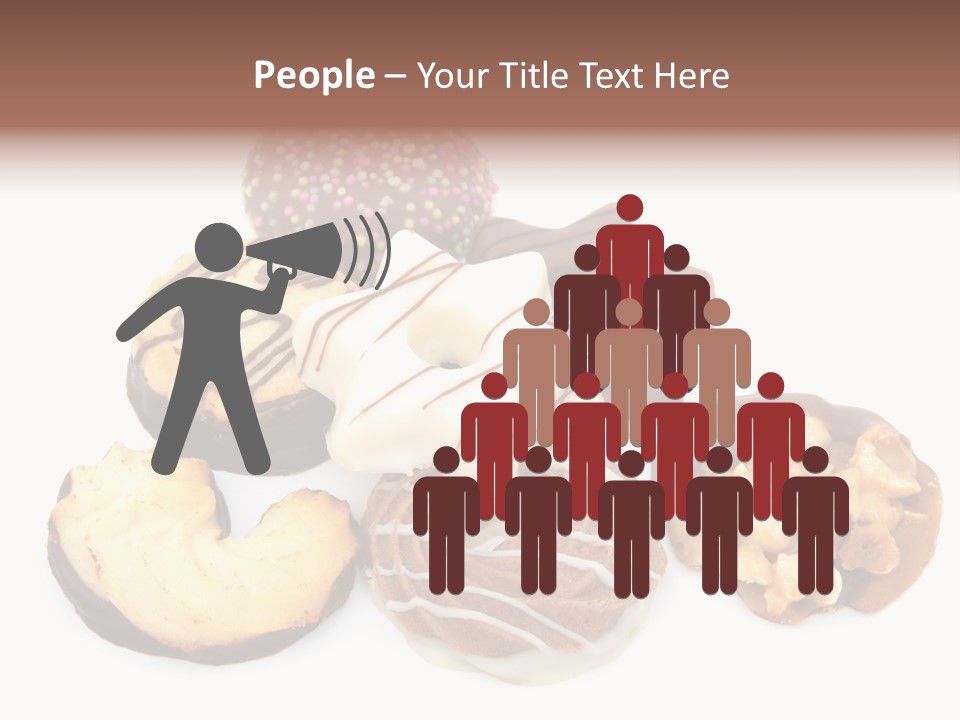 Closeup Dessert Xmas PowerPoint Template