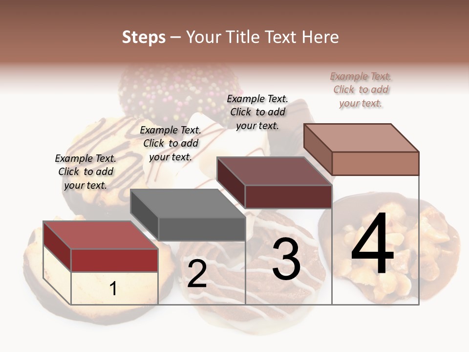 Closeup Dessert Xmas PowerPoint Template