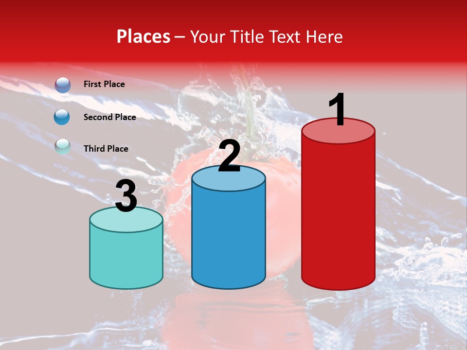 Eating Washing Tomato PowerPoint Template