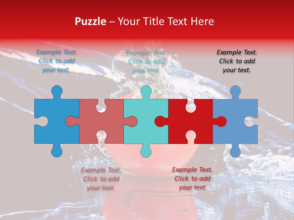 Eating Washing Tomato PowerPoint Template