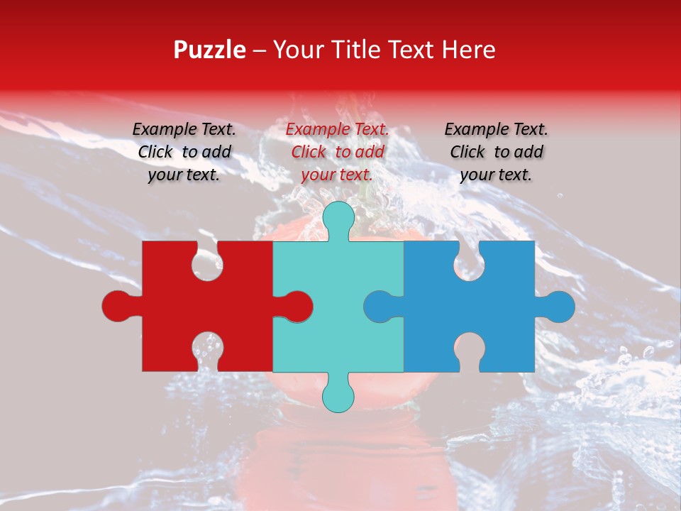 Eating Washing Tomato PowerPoint Template