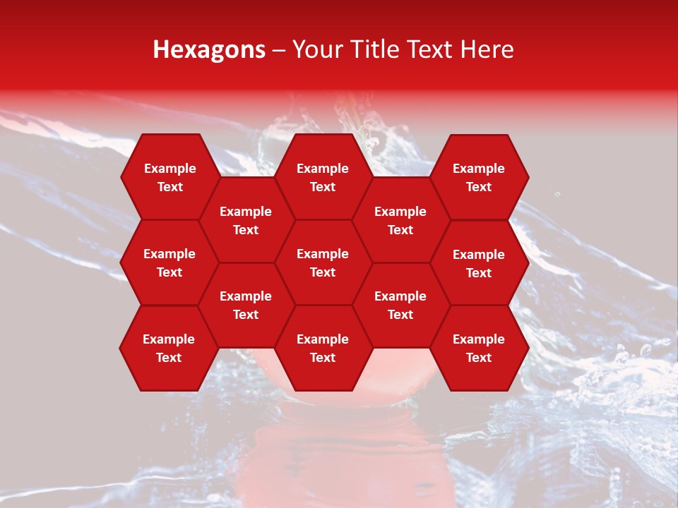 Eating Washing Tomato PowerPoint Template