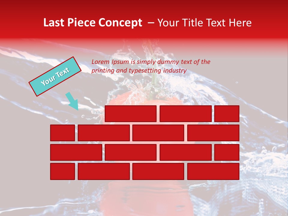 Eating Washing Tomato PowerPoint Template