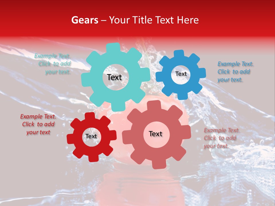 Eating Washing Tomato PowerPoint Template