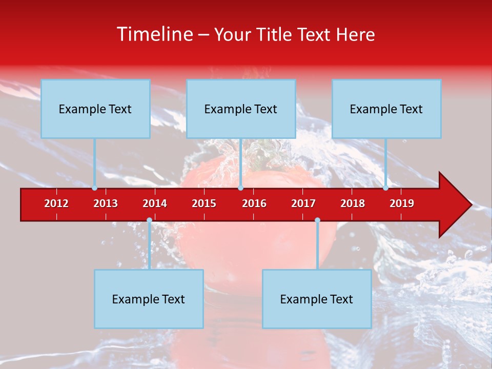 Eating Washing Tomato PowerPoint Template