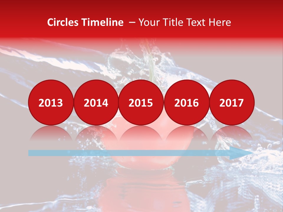 Eating Washing Tomato PowerPoint Template