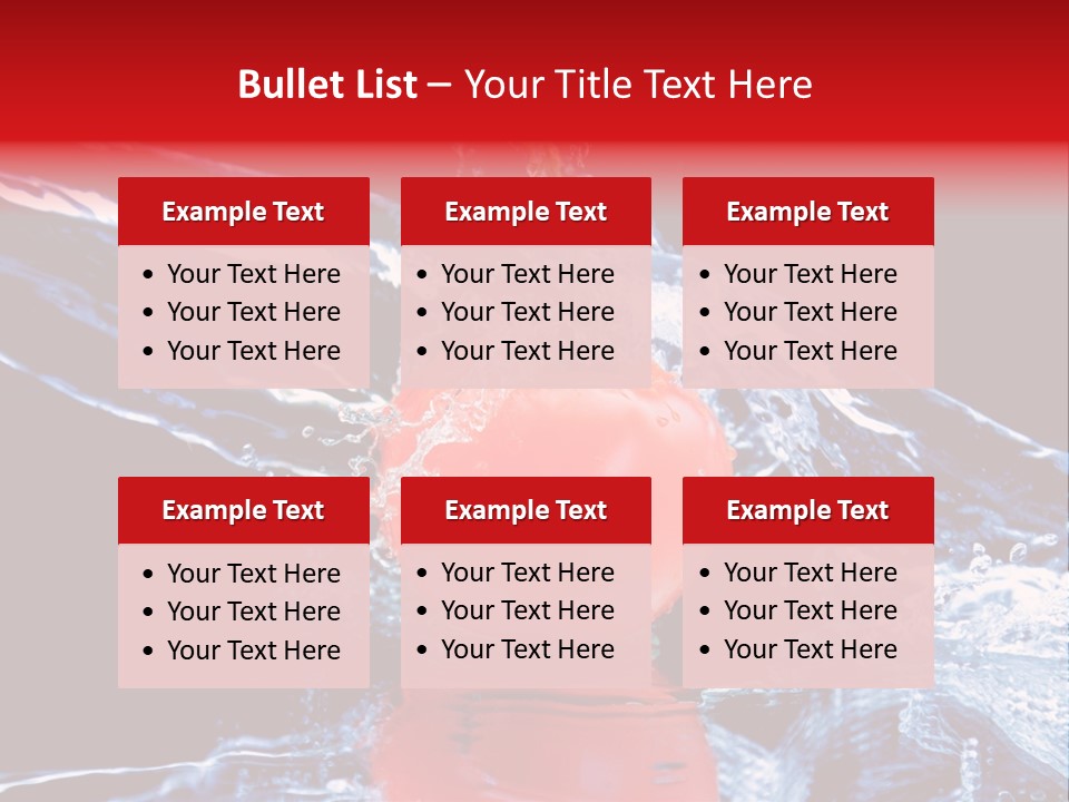 Eating Washing Tomato PowerPoint Template