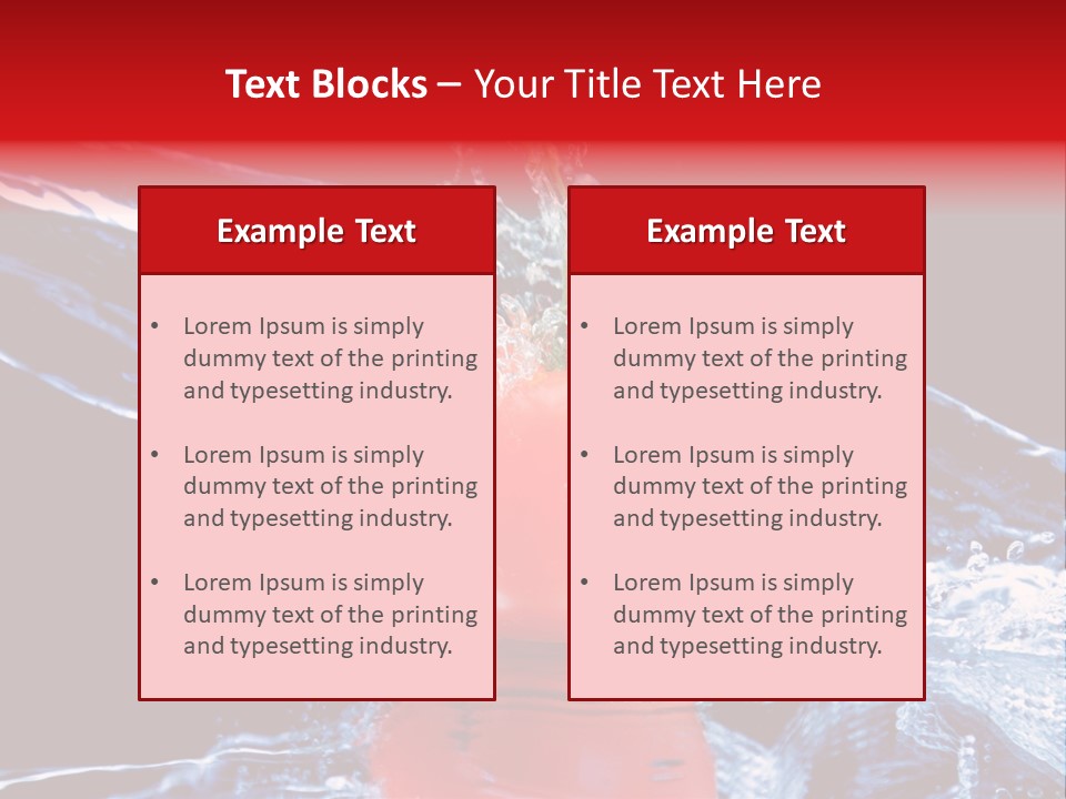 Eating Washing Tomato PowerPoint Template
