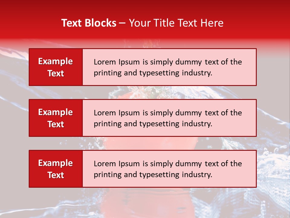 Eating Washing Tomato PowerPoint Template