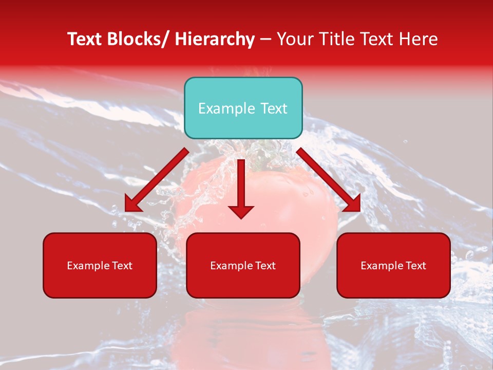 Eating Washing Tomato PowerPoint Template