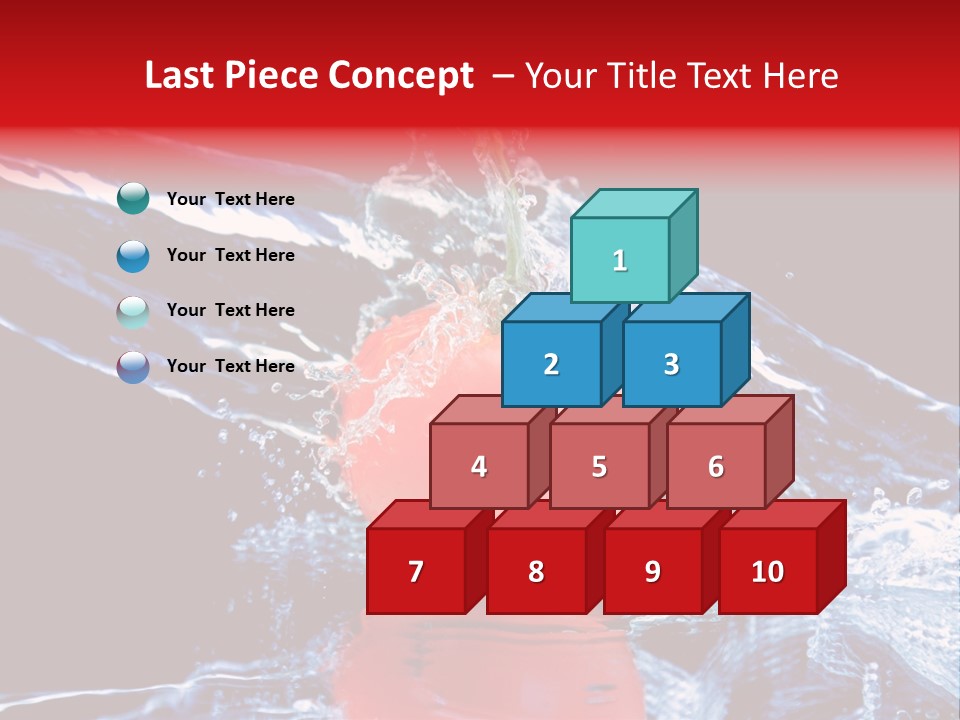 Eating Washing Tomato PowerPoint Template