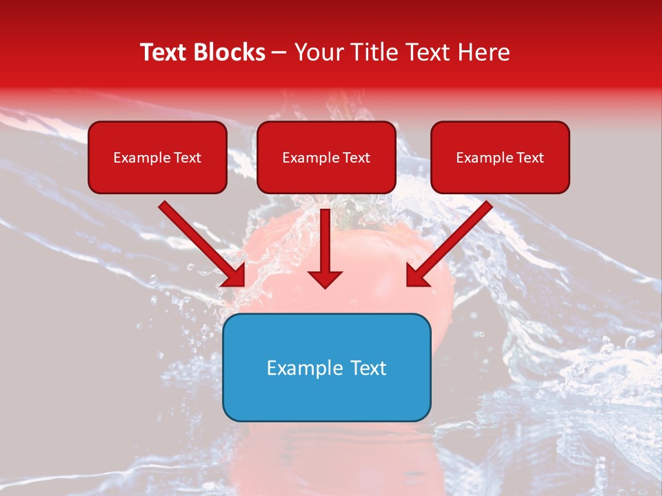 Eating Washing Tomato PowerPoint Template