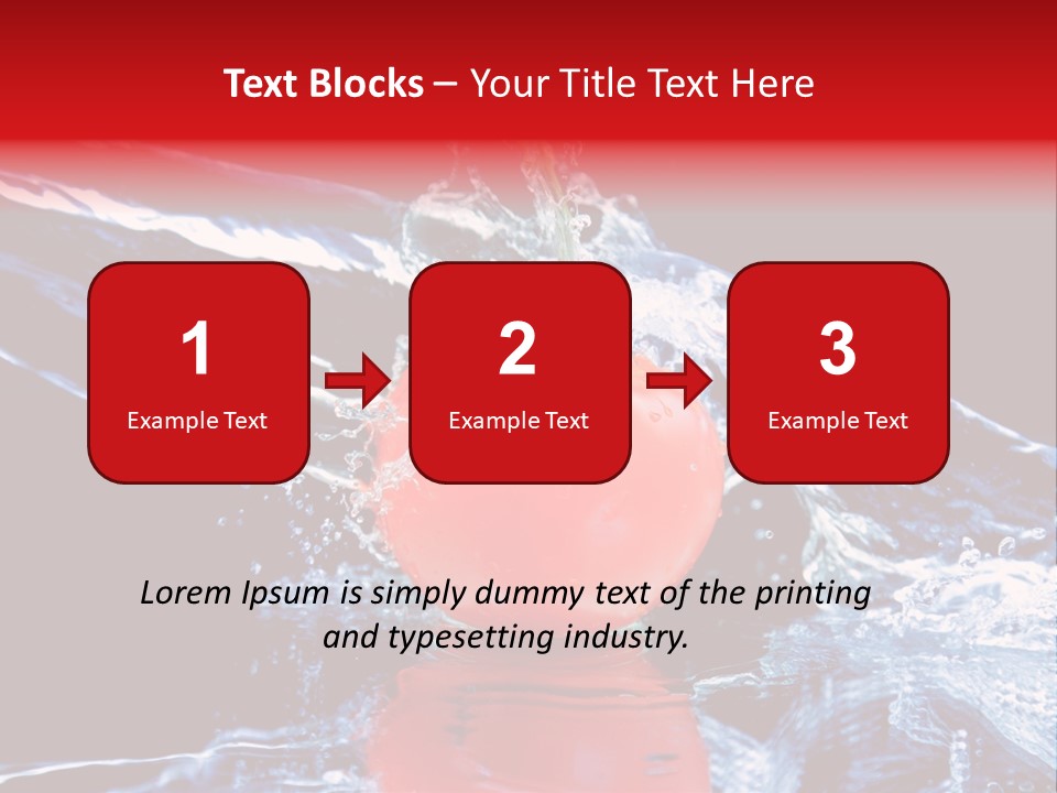 Eating Washing Tomato PowerPoint Template