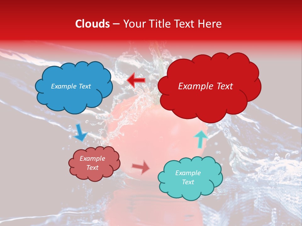 Eating Washing Tomato PowerPoint Template
