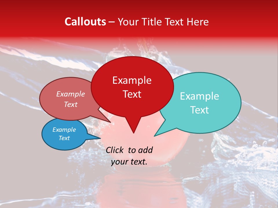 Eating Washing Tomato PowerPoint Template