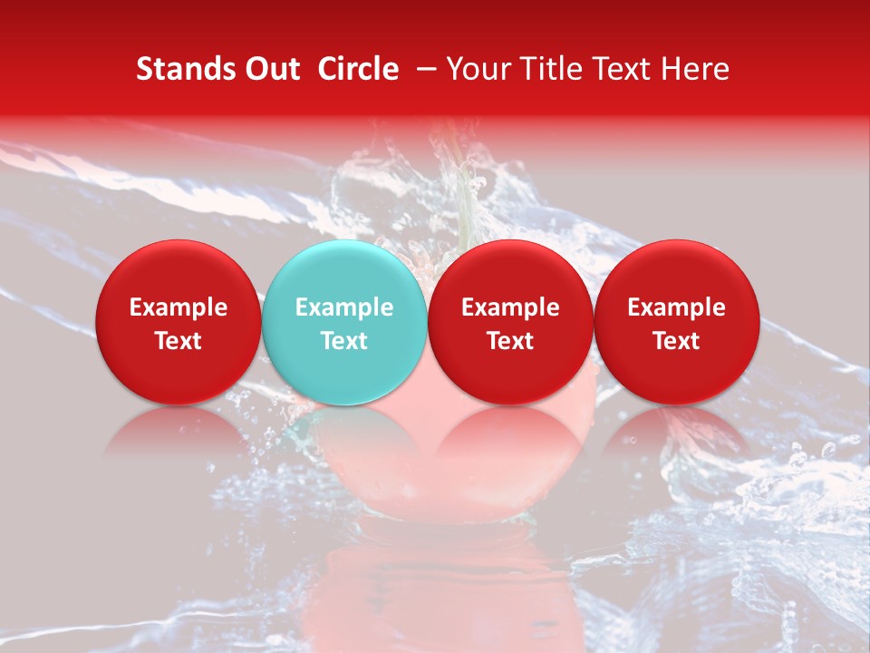 Eating Washing Tomato PowerPoint Template