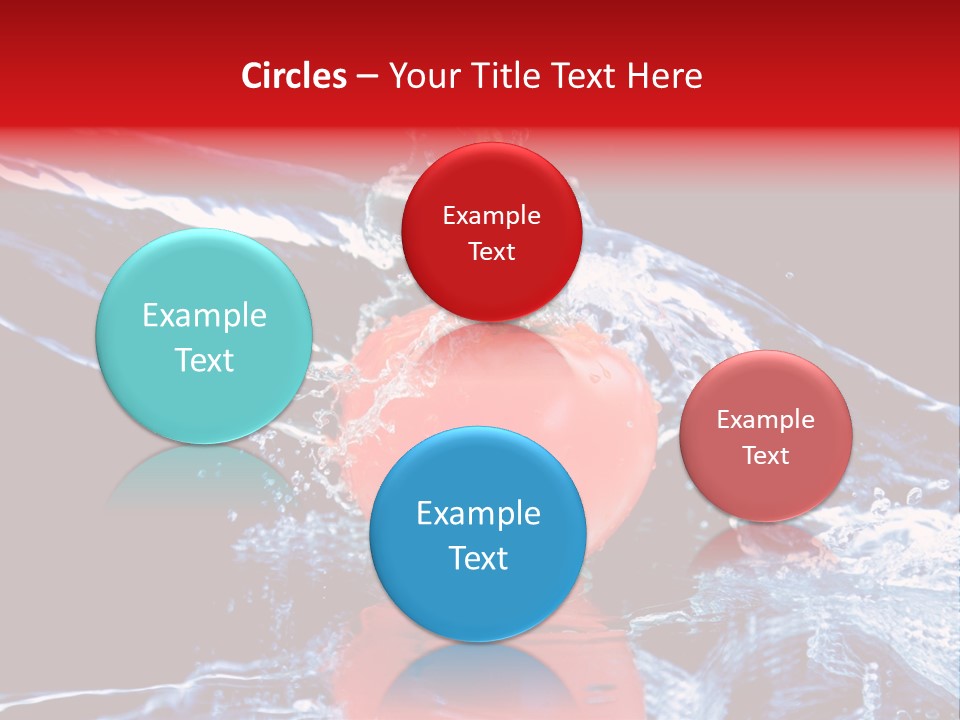Eating Washing Tomato PowerPoint Template