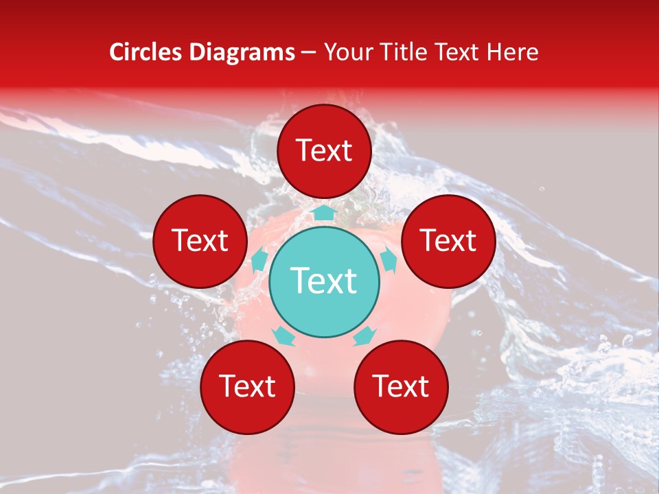 Eating Washing Tomato PowerPoint Template