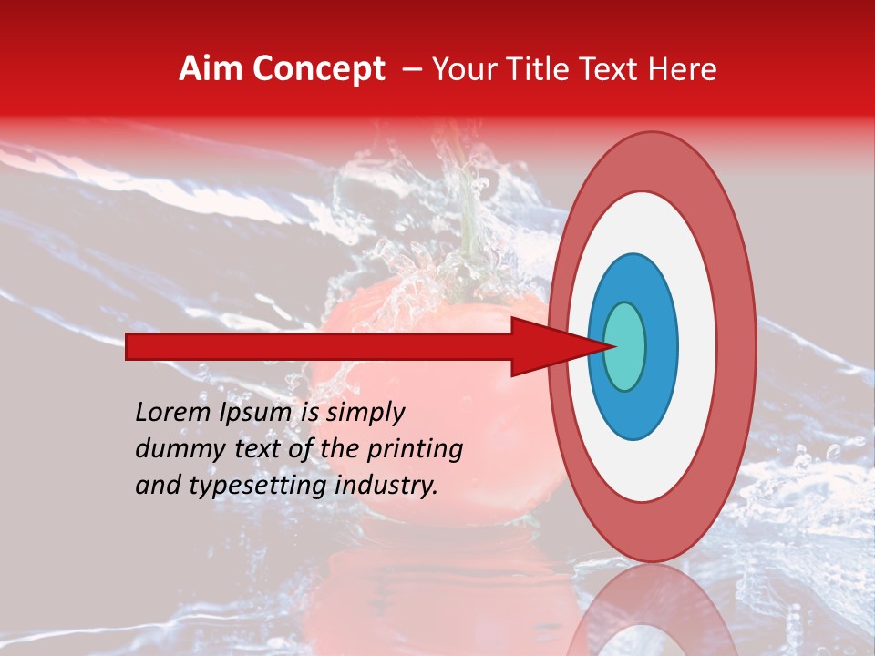 Eating Washing Tomato PowerPoint Template