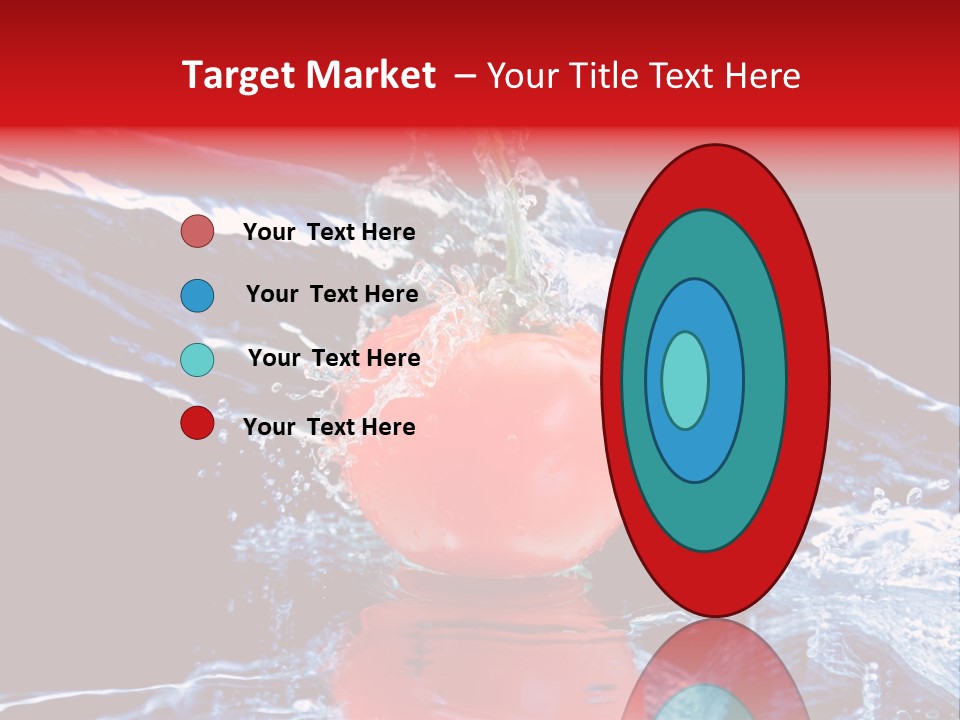 Eating Washing Tomato PowerPoint Template