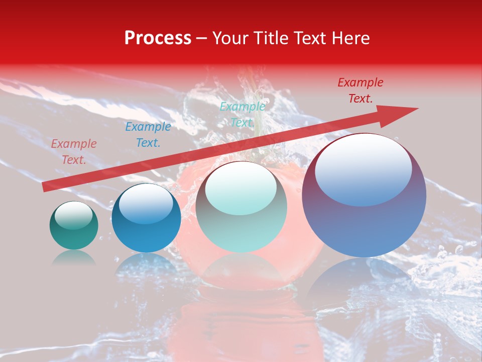 Eating Washing Tomato PowerPoint Template