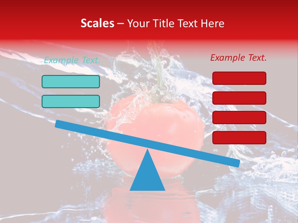 Eating Washing Tomato PowerPoint Template