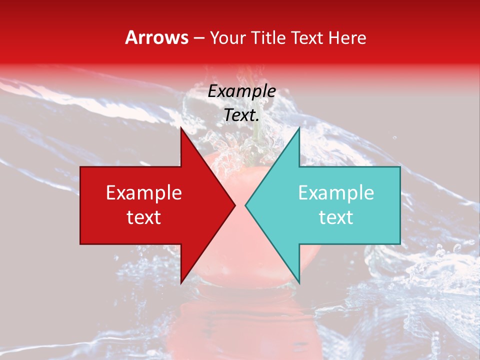 Eating Washing Tomato PowerPoint Template