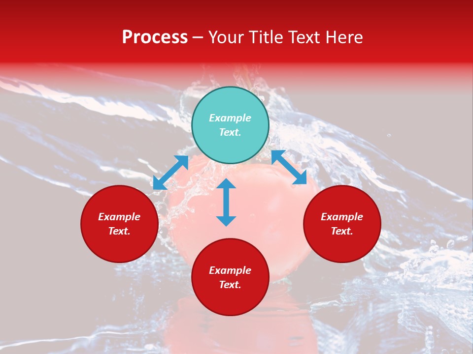 Eating Washing Tomato PowerPoint Template
