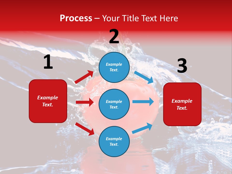 Eating Washing Tomato PowerPoint Template