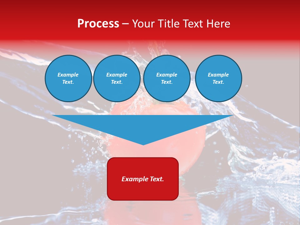 Eating Washing Tomato PowerPoint Template